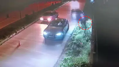 Samsun’da polise çarpan aracın dehşet anları kamerada!