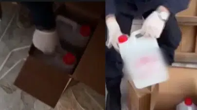 İzmir'de kaçak operasyonunda 4 bin 130 litre etil alkol ele geçirildi