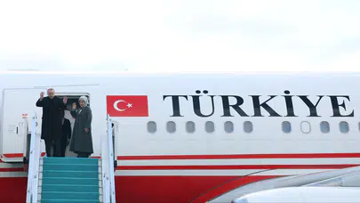 Cumhurbaşkanı Erdoğan Türkmenistan’a gitti