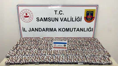 Samsun'da 6 bin 621 uyuşturucu hap ele geçirildi