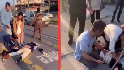 Yaya geçidinde kaza: Anne ve 2 çocuğu yaralandı!