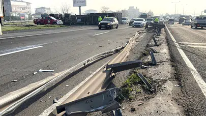 Tekirdağ'da tır ile panelvan çarpıştı: 5 kişi yaralandı!