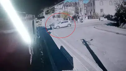 Kavşakta motosikleti fark etmedi, kaza meydana geldi!