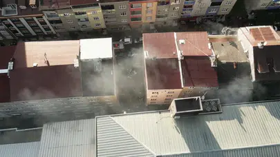 Sultangazi’de tekstil atölyesinde yangın
