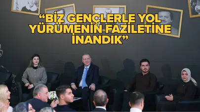 Cumhurbaşkanı Erdoğan gençlerle bir araya geldi!