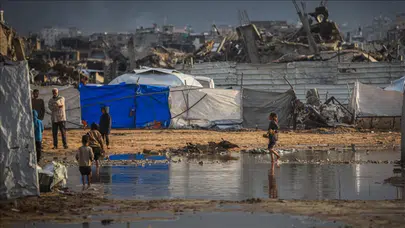Gazze'deki şiddetli yağışlar nedeniyle son 24 saatte en az 10 kişi öldü