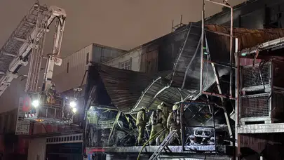 Başakşehir'de oto sanayi sitesinde yangın: Çok sayıda ekip sevk edildi