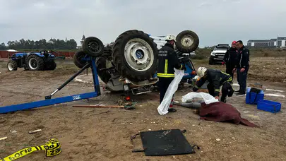 Kundu Sahili’nde traktör devrildi: 18 yaşındaki genç hayatını kaybetti