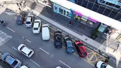 Beykoz’da dron destekli trafik denetimi