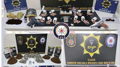 Elazığ’da uyuşturucu operasyonu: 19 kişi tutuklandı