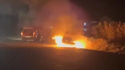 Şanlıurfa'da akılalmaz olay: Aracını ateşe verdi