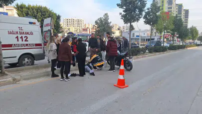 Mersin'de motosiklet 2 kadına çarptı