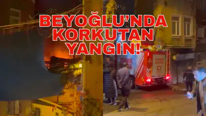 3 katlı binanın terasında yangın çıktı