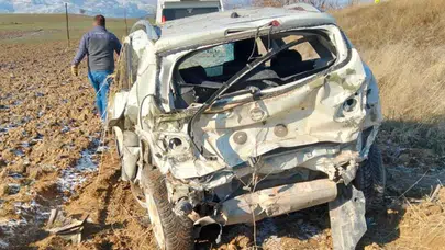Amasya’da feci kaza: Otomobil ve SUV çarpıştı, 8 yaralı