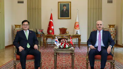 TBMM Başkanı Kurtulmuş, Güney Kore Ulusal Meclis Başkanı Won-Shik ile görüştü