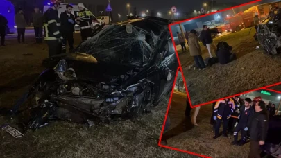 Bursa'da iki otomobil çarpıştı: Çok sayıda yaralı var!