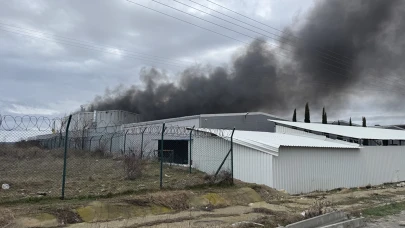 Edirne'de alüminyum fabrikası yanıyor!