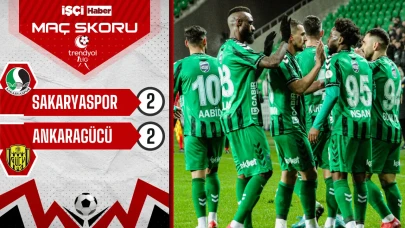 Sakaryaspor - Ankaragücü maçı 2-2 sona erdi!