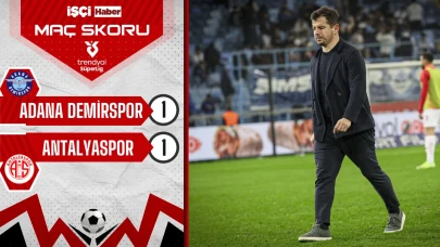 Adana Demirspor ve Antalyaspor 1-1 berabere kaldı!