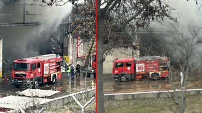 Çimsa Çimento fabrikasında yangın!