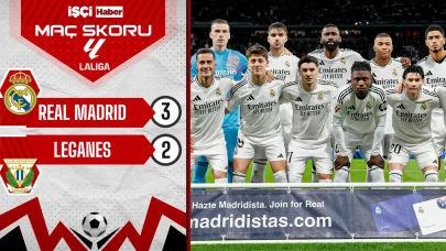 Real Madrid, Leganes'i 3-2 mağlup etti!
