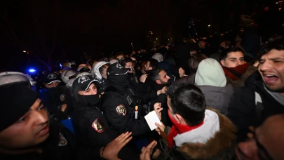 İBB'ye yönelik soruşturma protestosunda arbede çıktı