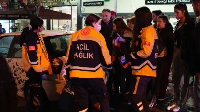 Edirne'de otomobil 3 yayaya çarptı! O anlar kamerada