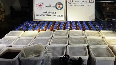 Samsun açıklarında operasyon: 1,2 ton kaçak bal ele geçirildi