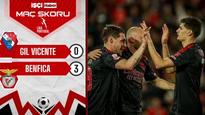 Benfica, Gil Vicente deplasmanında 3-0 kazandı! Kerem Aktürkoğlu ve Orkun Kökçü forma giydi