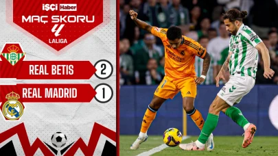 Real Madrid, Real Betis'e 2-1 kaybetti!