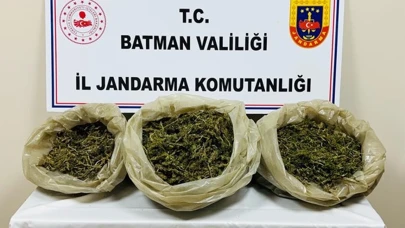 Batman’da uyuşturucu operasyonu: 21 kilo 600 gram kubar esrar ele geçirildi