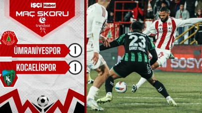 Ümraniyespor ve Kocaelispor 1-1 berabere kaldı