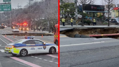 Otoyolda oluşan dev çukur motosikleti yuttu: 1 kayıp, 1 yaralı!