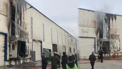 Tekirdağ'da kalıp işleme atölyesinde yangın!
