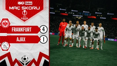 Eintracht Frankfurt, Ajax'ı 4 golle geçti! Çeyrek final biletini kaptı