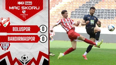 Boluspor ve Bandırmaspor 0-0 berabere kaldı