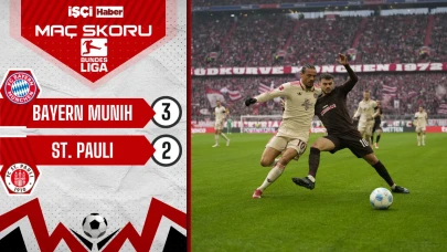 Bayern Münih, St. Pauli karşısında 3-2 galip geldi