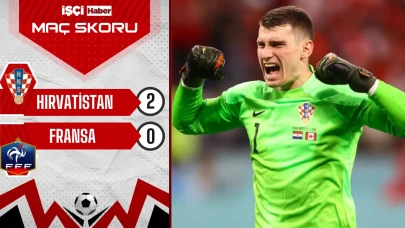 Hırvatistan, Fransa'yı 2-0 mağlup etti!