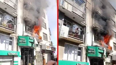 Konya'da 5 katlı binada yangın faciası: 2 ölü