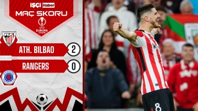 Athletic Bilbao, Rangers'ı 2-0 mağlup ederek Avrupa Ligi'nde yarı finale yükseldi