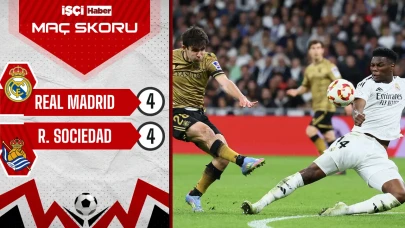 Real Madrid, Real Sociedad ile 4-4 berabere kaldı!