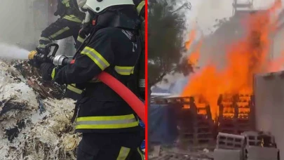 Kahramanmaraş’ta korkutan iş yeri yangını!