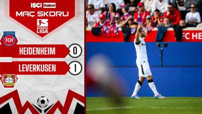 Bayer Leverkusen, Heidenheim deplasmanında 3 puanı son dakikada aldı