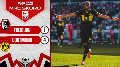 Dortmund, Freiburg deplasmanında 4 golle kazandı