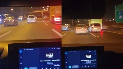 Trafik magandaları tehlike saçtı: O anlar kamerada!