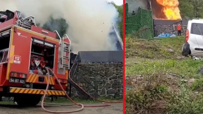Sapanca'da bungalov yangını!