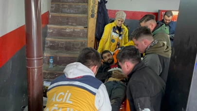 Tamircide otomobilden fırlayan helezon yayı dehşet saçtı!