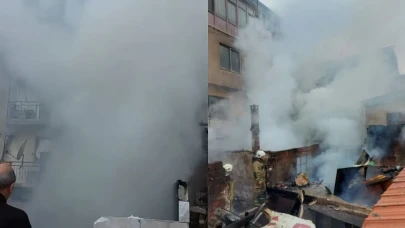 İzmir'de korkutan yangın!