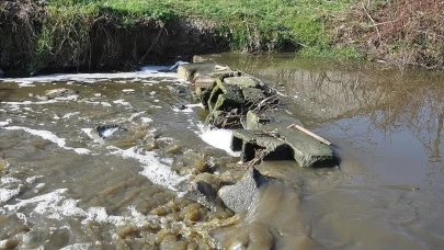 Kırklareli'nde Saranlı Deresi'nin rengi değişti: Kirlilik alarm veriyor