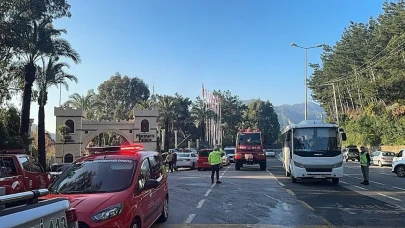 Marmaris'te 5 yıldızlı otelde yangın çıktı!
